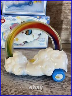 RARE Vintage Care Bear CARE-A-LOT Playset + Cloud Car & Rainbow Roller & Figures