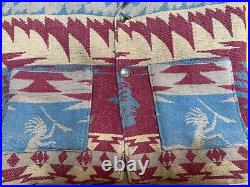 RARE Vintage Chris O'Connell Original Old Navajo Blanket Camp Jacket Southwest L