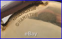RARE Vintage Hamilton cal. 735 10K G. F. Watch running mechanical movement U. S. A