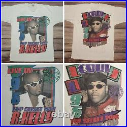 RARE Vintage OG R KELLY LL Cool J Live in 96' Top Secret Tour Hip Hop Rap Tee L