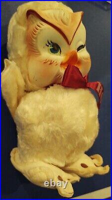 RARE! Vintage Rushton Star Creation Rubber face owl (mint)