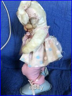 RARE Vtg Rushton Star Creation Rubber Face Bunny Rabbit 17 Plush Stuffed Toy