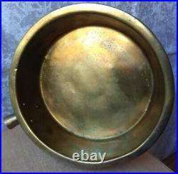 RARE antique old Vintage Bronze frying pan Collectible russian empire stamp