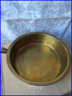 RARE antique old Vintage Bronze frying pan Collectible russian empire stamp