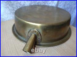 RARE antique old Vintage Bronze frying pan Collectible russian empire stamp