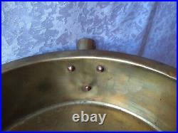 RARE antique old Vintage Bronze frying pan Collectible russian empire stamp