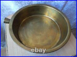 RARE antique old Vintage Bronze frying pan Collectible russian empire stamp