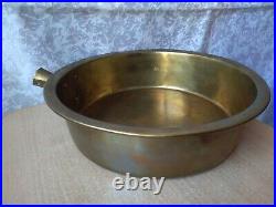 RARE antique old Vintage Bronze frying pan Collectible russian empire stamp