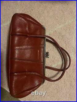 RARE antique store find vintage handbag! High quality red leather! Beautiful