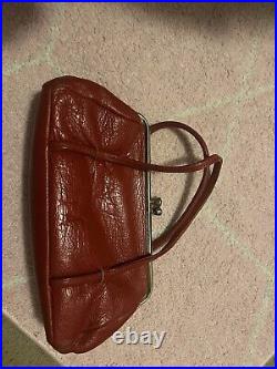 RARE antique store find vintage handbag! High quality red leather! Beautiful