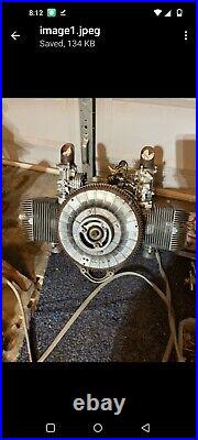 RARE vintage antique JLO Rockwell 2 cycle engine air cooled 2f-600 592cc works