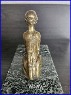 RRR RARE Antique Vintage Bronze Sphinx Figurine