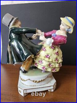 RRR RARE Antique Vintage Muller Porcelain Figurine