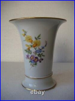 RRR RARE Antiques Vintage Meissen Porcelain Vase Hand Painted