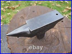 Rare 13.5lb Forged Anvil Blacksmith Stake Vintage Iron Hardy Tool Antique Vise