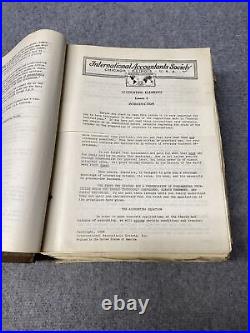 Rare 1920s Antique Vintage International Accountants Society Instruction Book