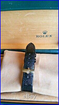 Rare 1954 18k gold ROLEX Datejust 6605 Roulette Date witht box+val+2 straps, Essex