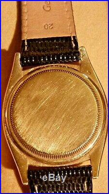 Rare 1954 18k gold ROLEX Datejust 6605 Roulette Date witht box+val+2 straps, Essex