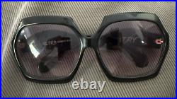 Rare 1980 Ultra Sultry Large Black Sunglasses