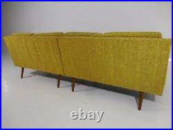 Rare 60's Vintage Paul McCobb Widdicomb 2pc Sectional Sofa Mid Century Modern