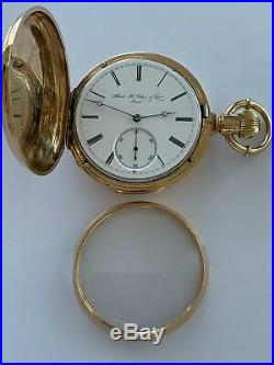Rare Albert Potter Hunting Case 18k Gold Pocket Watch