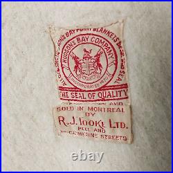 Rare Antique 1900-1920 Hudson Bay Point Blanket Wool Coat Red Label Men's Med