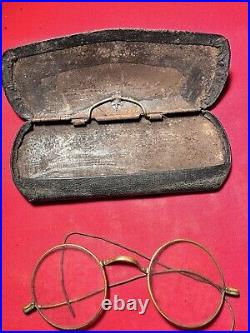 Rare Antique A K Hawkes Co Vintage Eye Glasses Possible Gold