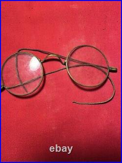 Rare Antique A K Hawkes Co Vintage Eye Glasses Possible Gold