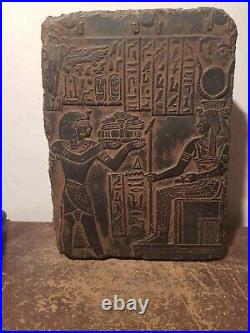 Rare Antique Ancient Egyptian Big Statue King Gods Sekhmet Ptah Isis 2480 BC