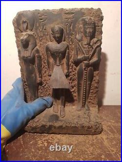 Rare Antique Ancient Egyptian Big Statue King Gods Sekhmet Ptah Isis 2480 BC