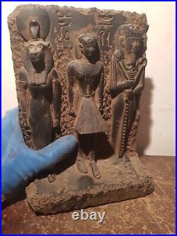 Rare Antique Ancient Egyptian Big Statue King Gods Sekhmet Ptah Isis 2480 BC