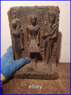 Rare Antique Ancient Egyptian Big Statue King Gods Sekhmet Ptah Isis 2480 BC