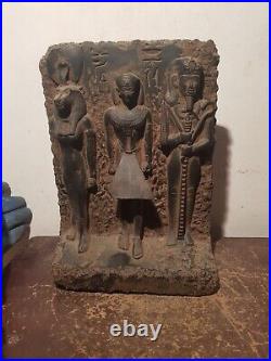 Rare Antique Ancient Egyptian Big Statue King Gods Sekhmet Ptah Isis 2480 BC