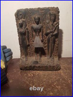 Rare Antique Ancient Egyptian Big Statue King Gods Sekhmet Ptah Isis 2480 BC