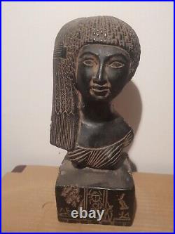 Rare Antique Ancient Egyptian Statue Princess Meritamun Long Head Sun 1353 BC