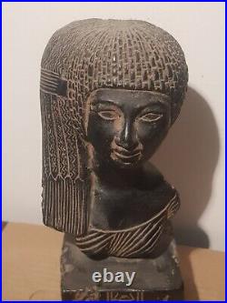 Rare Antique Ancient Egyptian Statue Princess Meritamun Long Head Sun 1353 BC