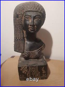 Rare Antique Ancient Egyptian Statue Princess Meritamun Long Head Sun 1353 BC