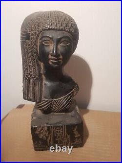 Rare Antique Ancient Egyptian Statue Princess Meritamun Long Head Sun 1353 BC