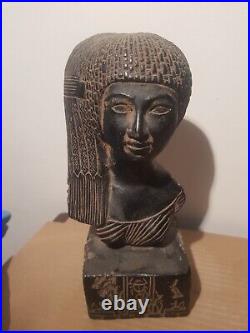 Rare Antique Ancient Egyptian Statue Princess Meritamun Long Head Sun 1353 BC