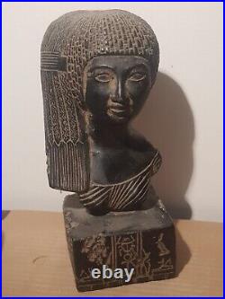 Rare Antique Ancient Egyptian Statue Princess Meritamun Long Head Sun 1353 BC