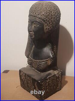 Rare Antique Ancient Egyptian Statue Princess Meritamun Long Head Sun 1353 BC