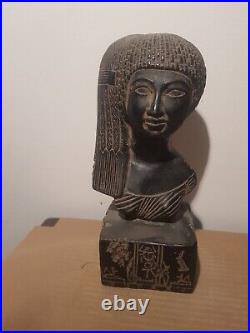 Rare Antique Ancient Egyptian Statue Princess Meritamun Long Head Sun 1353 BC