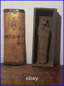 Rare Antique Ancient Egyptian Wood Ushabti Box Ushabtis Servant Minions 2480BC