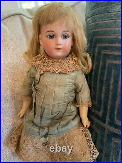 Rare Antique Cabinet Size 14 Sonneberg Wilhelm Dehler Doll For French Market