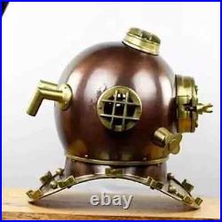 Rare Antique Diving Divers Helmet Mark V Vintage Navy Us Sea Deep Helmet. Scuba