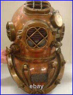 Rare Antique Diving Divers Helmet Mark V Vintage Navy Us Sea Deep Scuba Helme