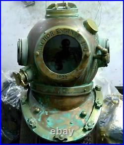 Rare Antique Diving Divers Helmet Mark V Vintage Navy Us Sea Deep Scuba Helme