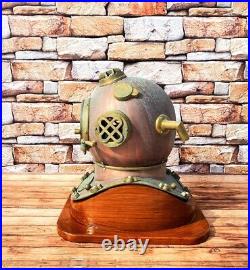 Rare Antique Diving Divers Helmet Mark V Vintage Navy Us Sea Deep Scuba Helme