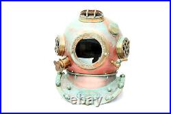 Rare Antique Diving Divers Helmet Mark V Vintage Navy Us Sea Deep Scuba Helmet