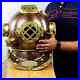 Rare Antique Diving Divers Helmet Mark V Vintage Navy Us Sea Deep Scuba Helmet